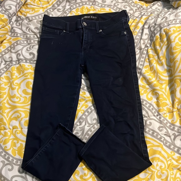 Express Extreme stretch cropped legging jeans, size 6 - Picture 2 of 5